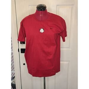 NWT Vintage Nike Shirt Women's Medium Red Swoosh Logo Circa 1990s